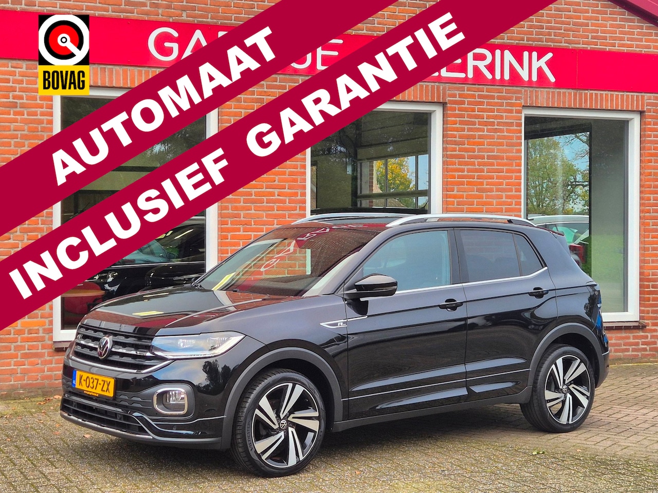 Volkswagen T-Cross - 1.0 TSI R-Line 110PK 5drs AUTOMAAT clima, adapt.cruise, navi, pdc, carplay, led, trekhaak, - AutoWereld.nl