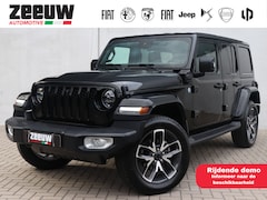 Jeep Wrangler Unlimited - 4xe 380 PK Sahara | Leder | Camera | Navi | Carplay | 20"