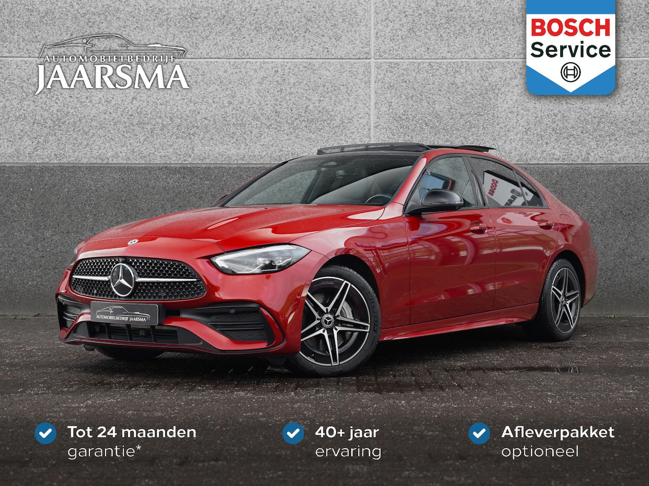 Mercedes-Benz C-klasse - 300 e AMG Line Limited | Glazen Schuif/ Kanteldak | Stoel- stuurverwarming | Apple Carplay - AutoWereld.nl