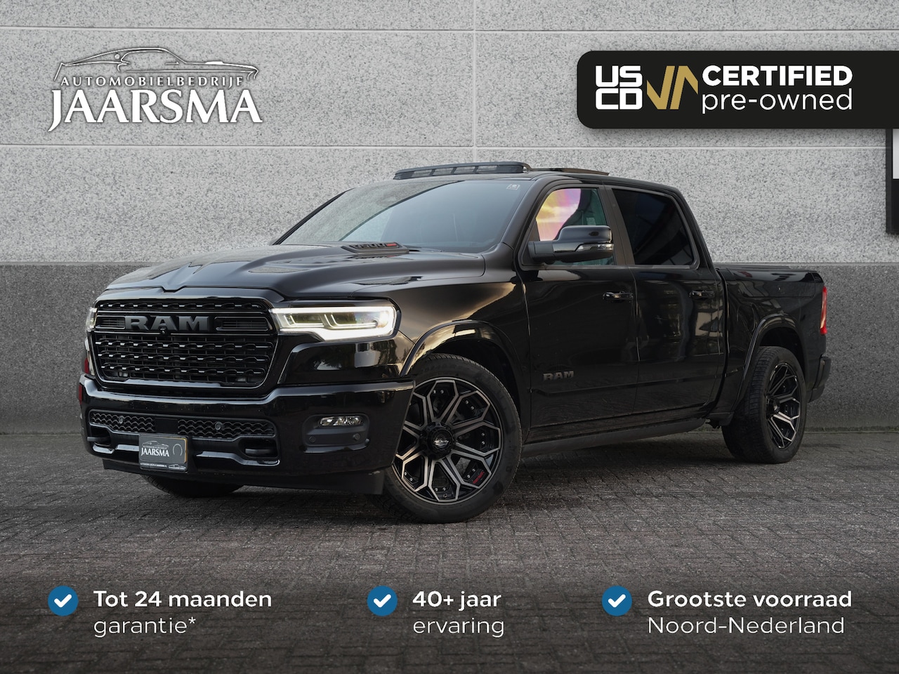 Dodge Ram 1500 - Limited Night 549pk Hurricane H-O | 4 Play Wheels | Stoel Massage | Apple Carplay | Laadba - AutoWereld.nl
