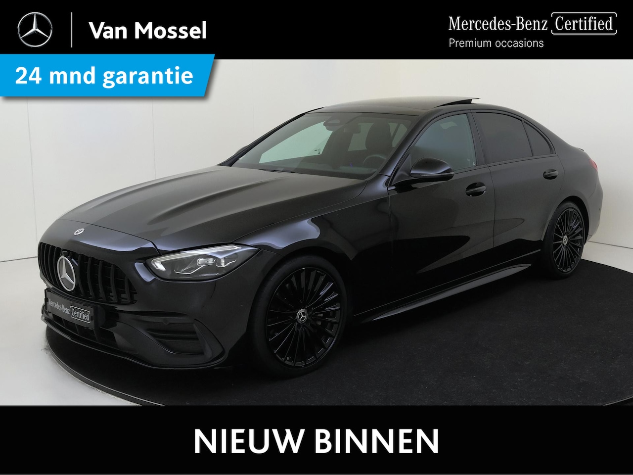 Mercedes-Benz C-klasse - 180 AMG Line /Panoramadak /Sfeerverlichting /19 Inch /Night-pakket /CarPlay - AutoWereld.nl