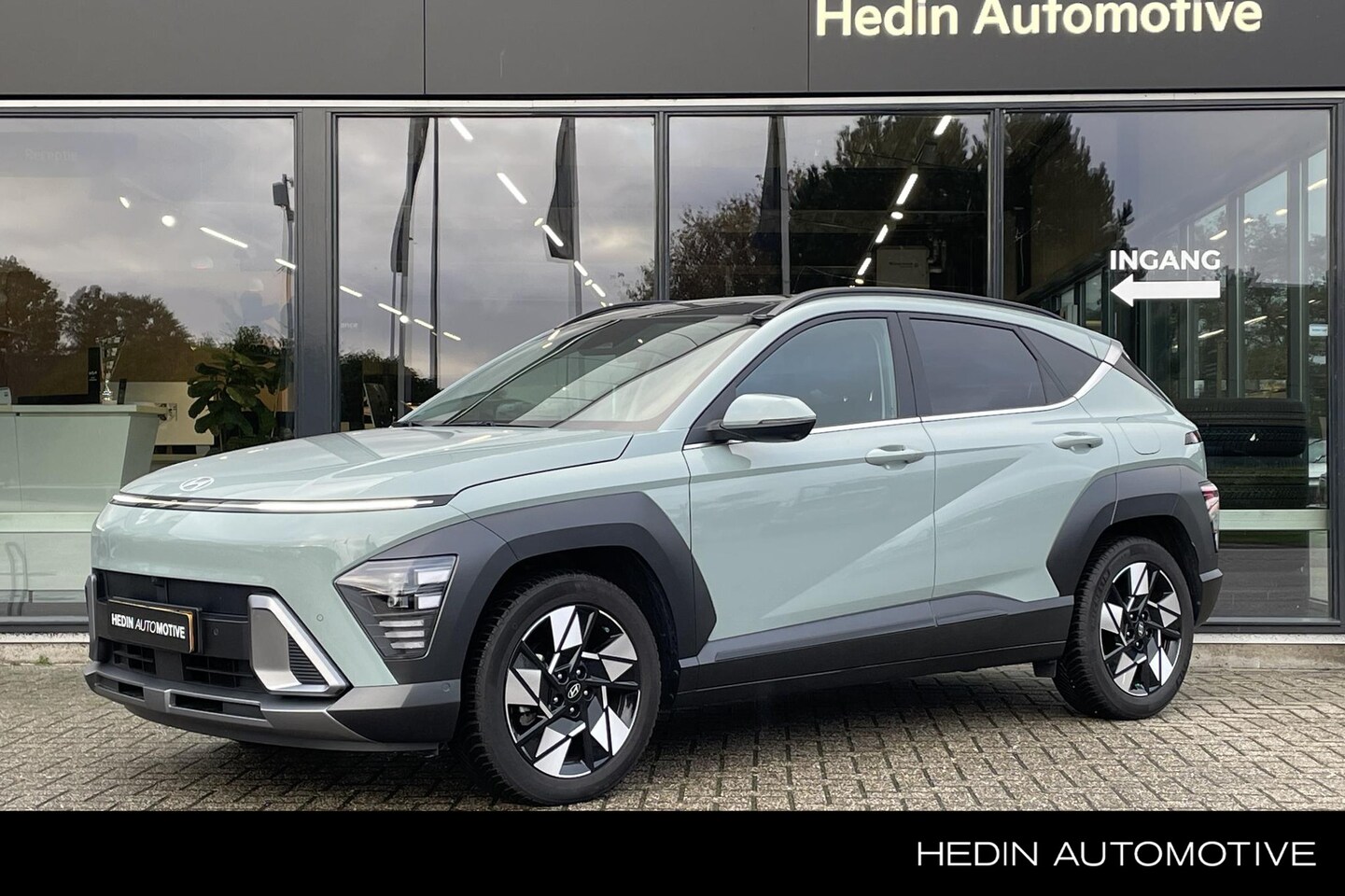 Hyundai Kona - 1.6 GDI HEV Premium Sky | Leder | Schuif-/kanteldak | Elektrische achterklep | Stoelverwar - AutoWereld.nl