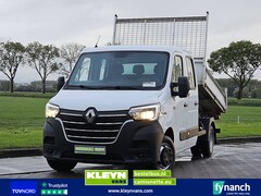 Renault Master - 2.3 Dubbele Cabine Kipper Kist Dubbellucht Airco 3.5T-Trekhaak Euro6 145Pk