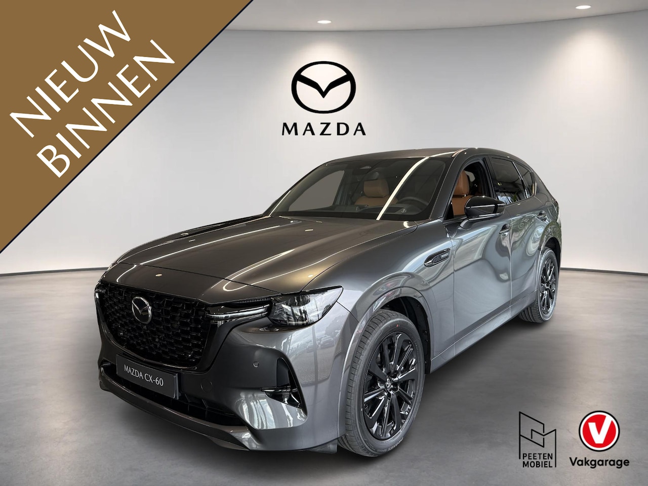 Mazda CX-60 - 2.5 e-SkyActiv PHEV Homura Business Edition | NIEUW TE REGISTREREN | TAN INTERIEUR | 6 JAA - AutoWereld.nl
