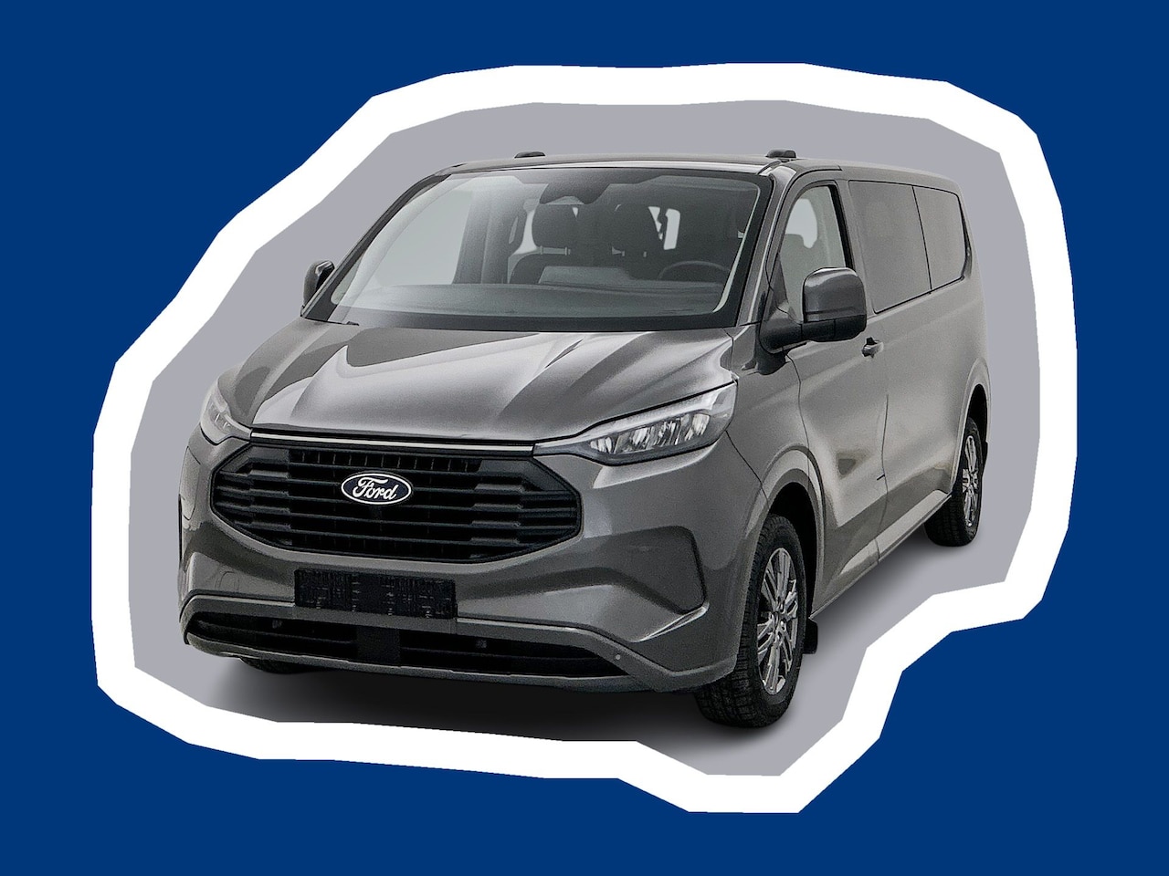 Ford Transit Custom - 320 2.5 PHEV L2H1 Limited 9 Persoons Led Magnetic Grey Carplay Camera Hybride Kombi Person - AutoWereld.nl