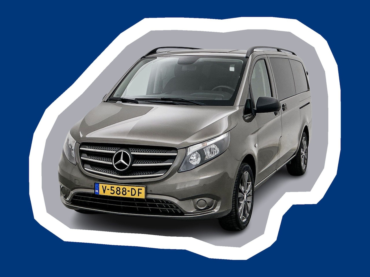 Mercedes-Benz Vito - 114 CDI Lang DC Comfort Dubbele cabine Euro 6 Navigatie Camera 2x Schuifdeur Trekhaak - AutoWereld.nl