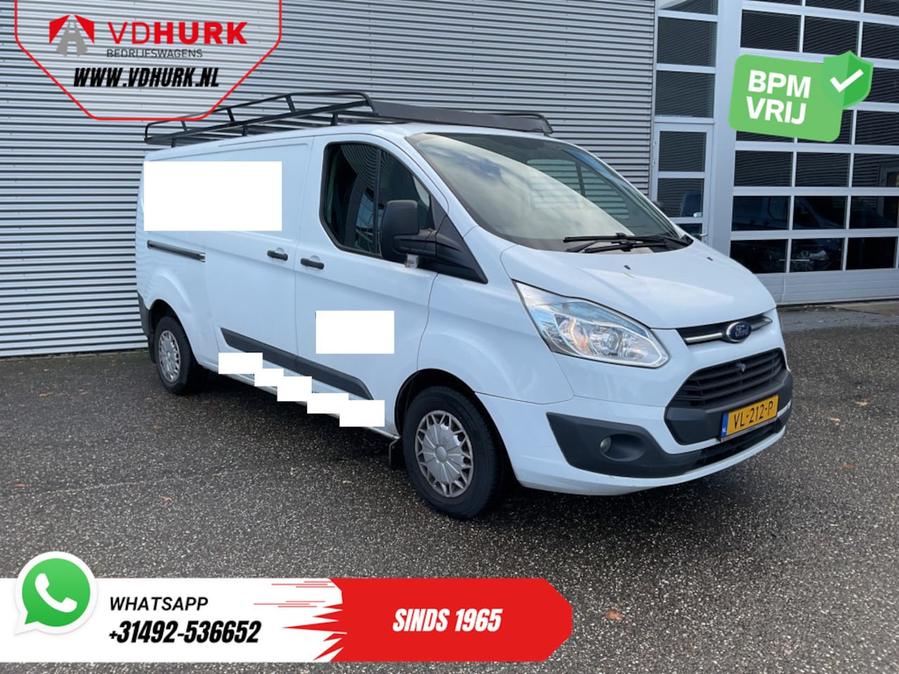 Ford Transit Custom - 2.2 TDCI L2 EXPORT NL Auto/ 2.8t Trekverm./ Airco/ Cruise/ Imperiaal/ Trekhaak - AutoWereld.nl