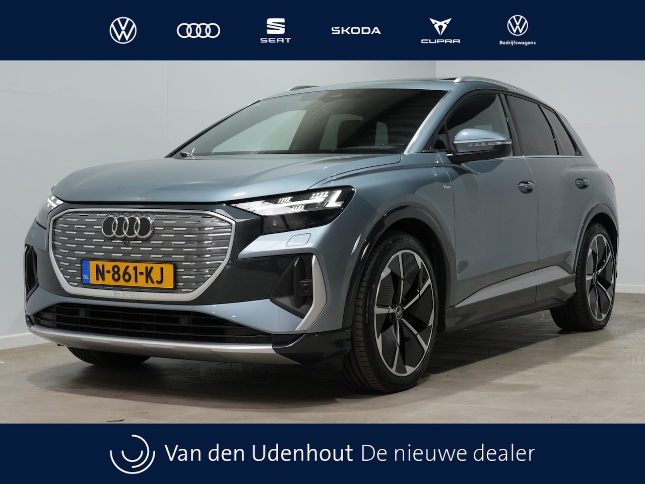 Audi Q4 e-tron - 40 Launch edition Advanced Plus 77 kWh Panoramadak, Leer, 360 camera, CarPlay 21 - AutoWereld.nl