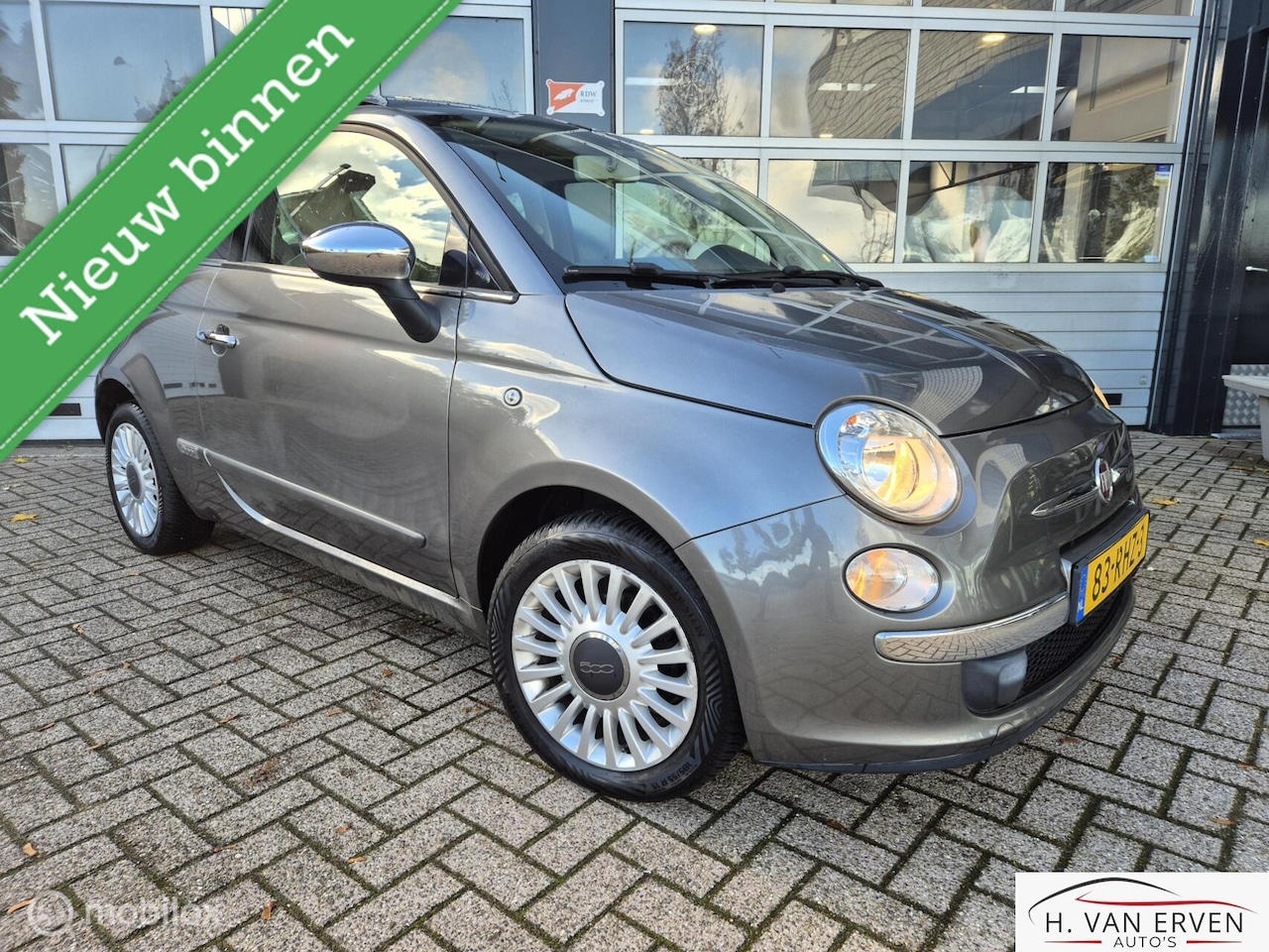 Fiat 500 - 1.2 Lounge SCHUIFKANTELDAK AIRCO NAP! - AutoWereld.nl