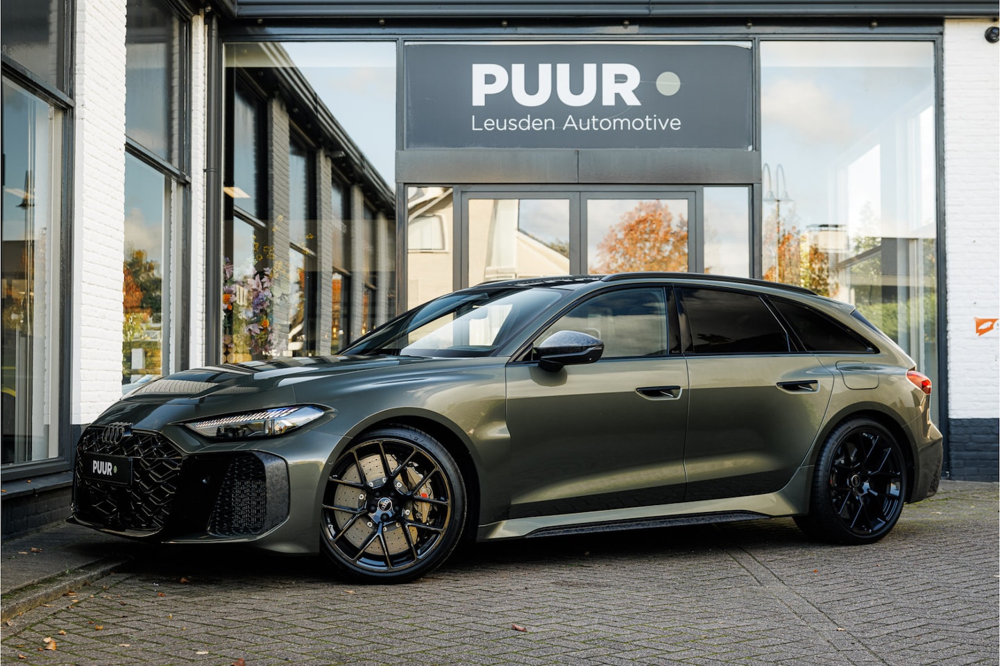 Audi RS5 - 2.9 TFSI Avant Quattro ''Bedford Green'' Pano - Keramisch - Carbon Pakket - AutoWereld.nl