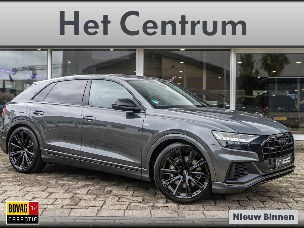Audi Q8 - 55 TFSI e quattro Pro Line S 381pk - S-line - Black Optiek - 23"LM - Trekhaak - AutoWereld.nl