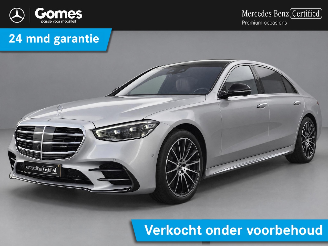 Mercedes-Benz S-klasse - 580 e 4MATIC Lang AMG Line Premium Plus| Burmester|Chauffeurspakket|Panoramadak| Digital L - AutoWereld.nl