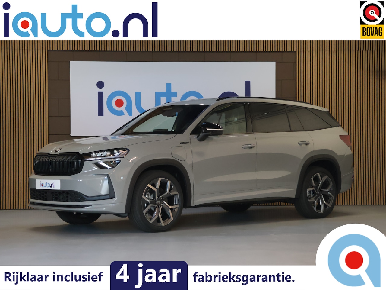 Skoda Kodiaq - 1.5 TSI PHEV Sportline Pano/Matrix LED/ACC/Keyless/Camera/20"/Elek. stoel/Trekhaak wegkl. - AutoWereld.nl