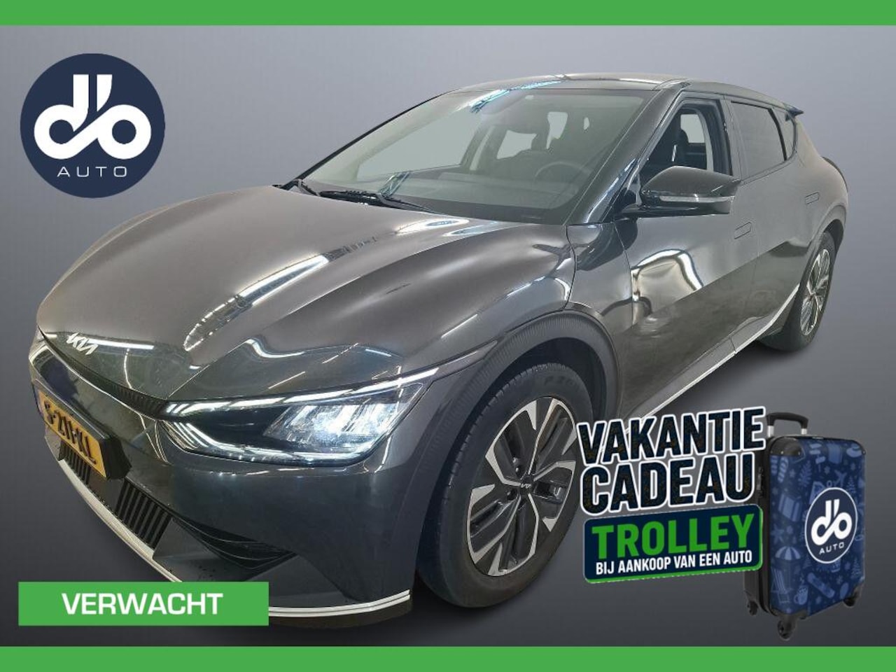 Kia EV6 - Air 58 kWh SOW 97,8% DEALER O.H + NAP I ORG.NL I LEER I NAVI + CAMERA - AutoWereld.nl