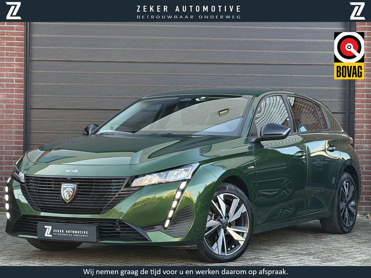 Peugeot 308 - 1.6 HYbrid 180 Allure Pack Business LED, Plug-in, Navigatie, Olivine Green - AutoWereld.nl