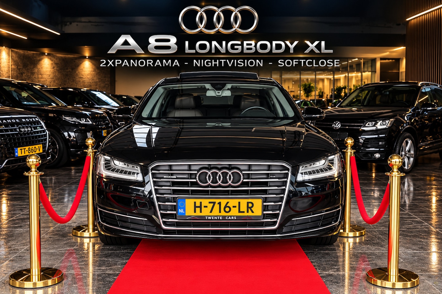 Audi A8 - Long Body 2X PANO + Softclose Nightvision Full! - AutoWereld.nl