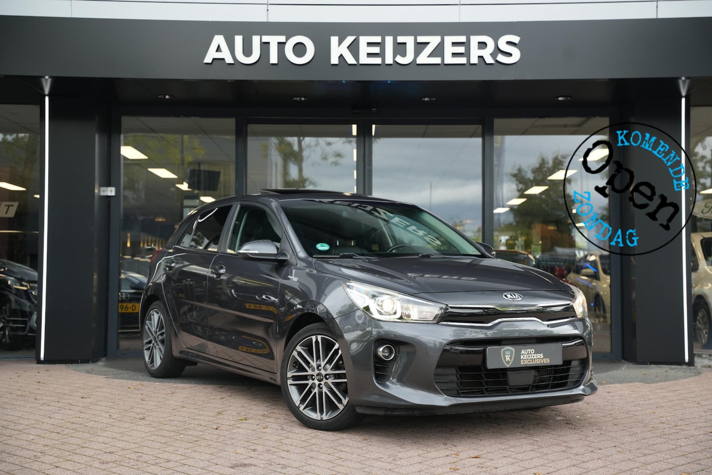 Kia Rio - 1.0 TGDI Platinum Edition Schuifdak Leer Cruise Clima Lane Assist 17''LM - AutoWereld.nl
