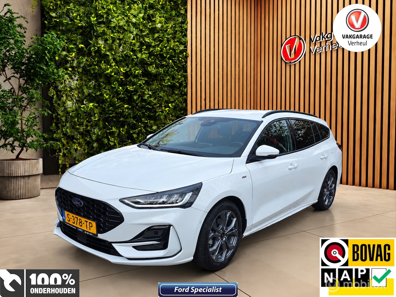 Ford Focus Wagon - 1.0 EcoBoost Hybrid ST Line ✅NAP ✅Camera - AutoWereld.nl