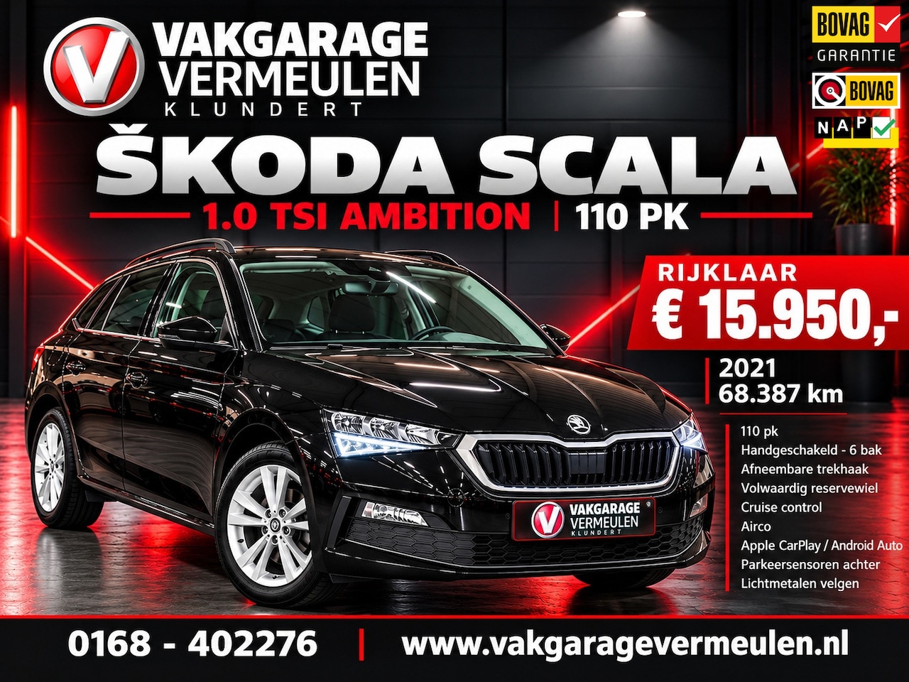 Skoda Scala - Škoda Scala 1.0 TSI Ambition 110 pk - AutoWereld.nl