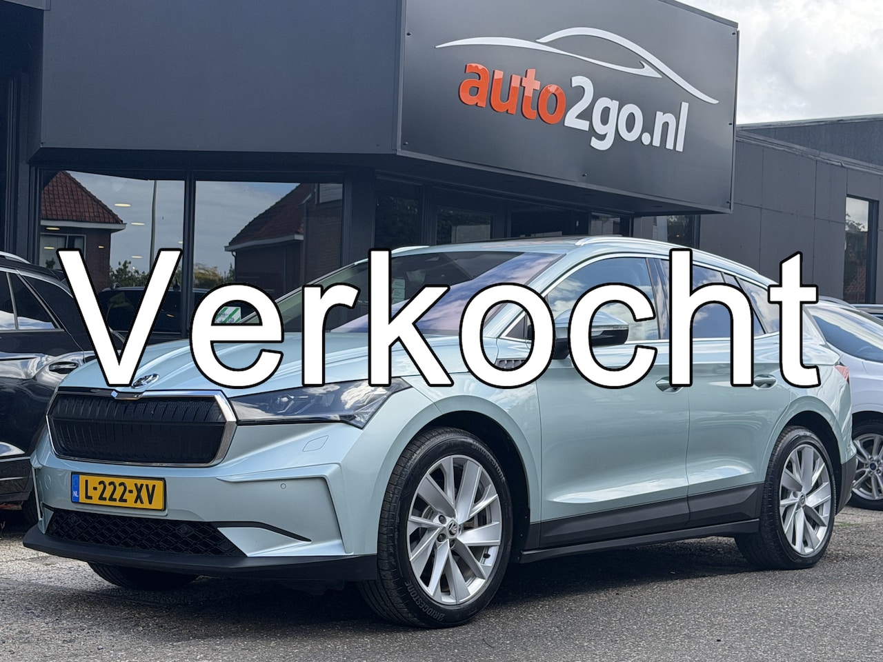 Skoda Enyaq iV - 80 First Edition SOH 90% NAVI PANODAK LEDER DIGI-DASH APPLE CARPLAY LED LMV PDC - AutoWereld.nl