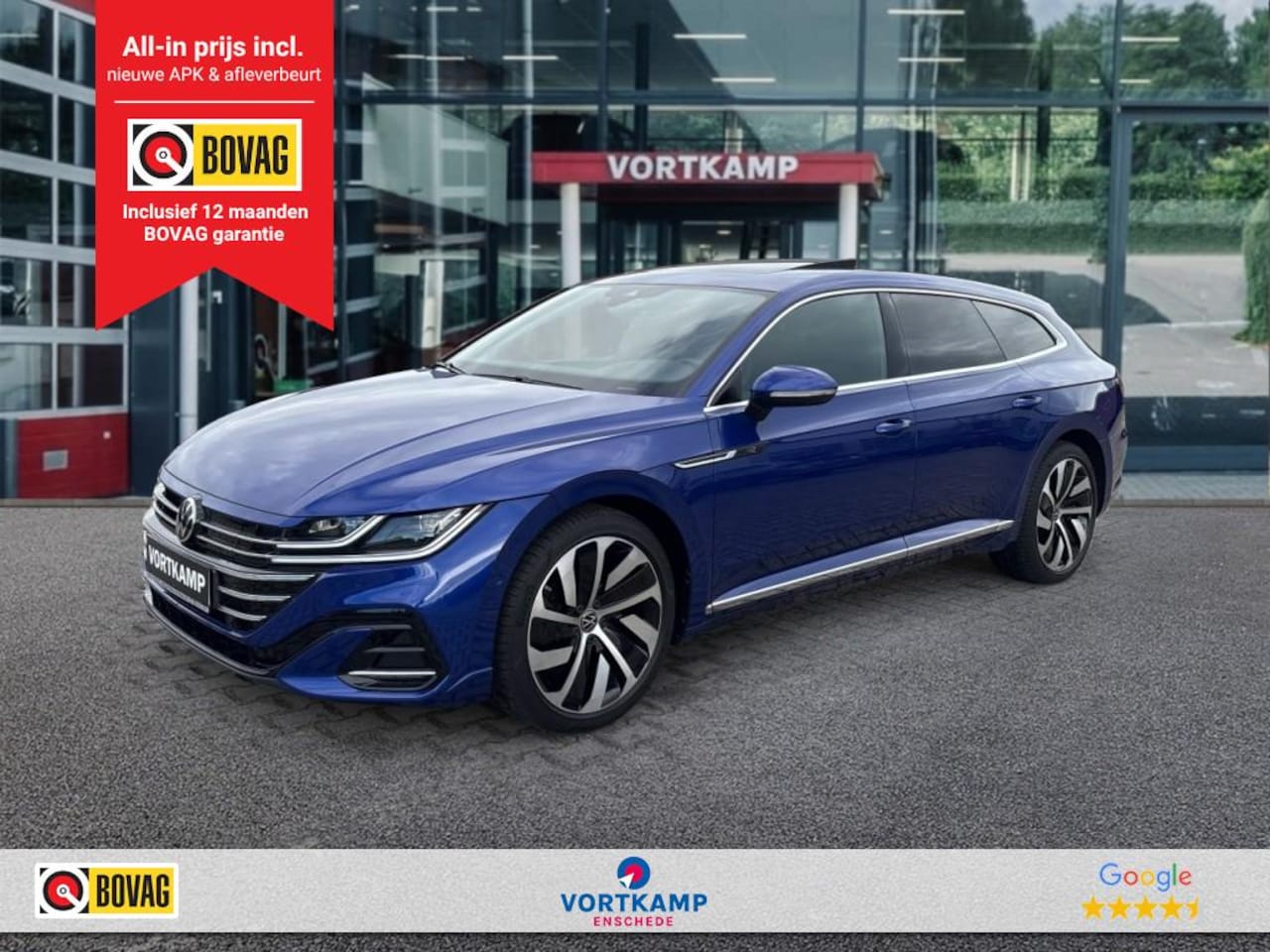 Volkswagen Arteon Shooting Brake - 1.4 TSI eHYBRID R-LINE PANO-DAK/TREKHAAK/360CAM/LEDER/E-KLEP/HUD/ACC/STOELVERW - AutoWereld.nl