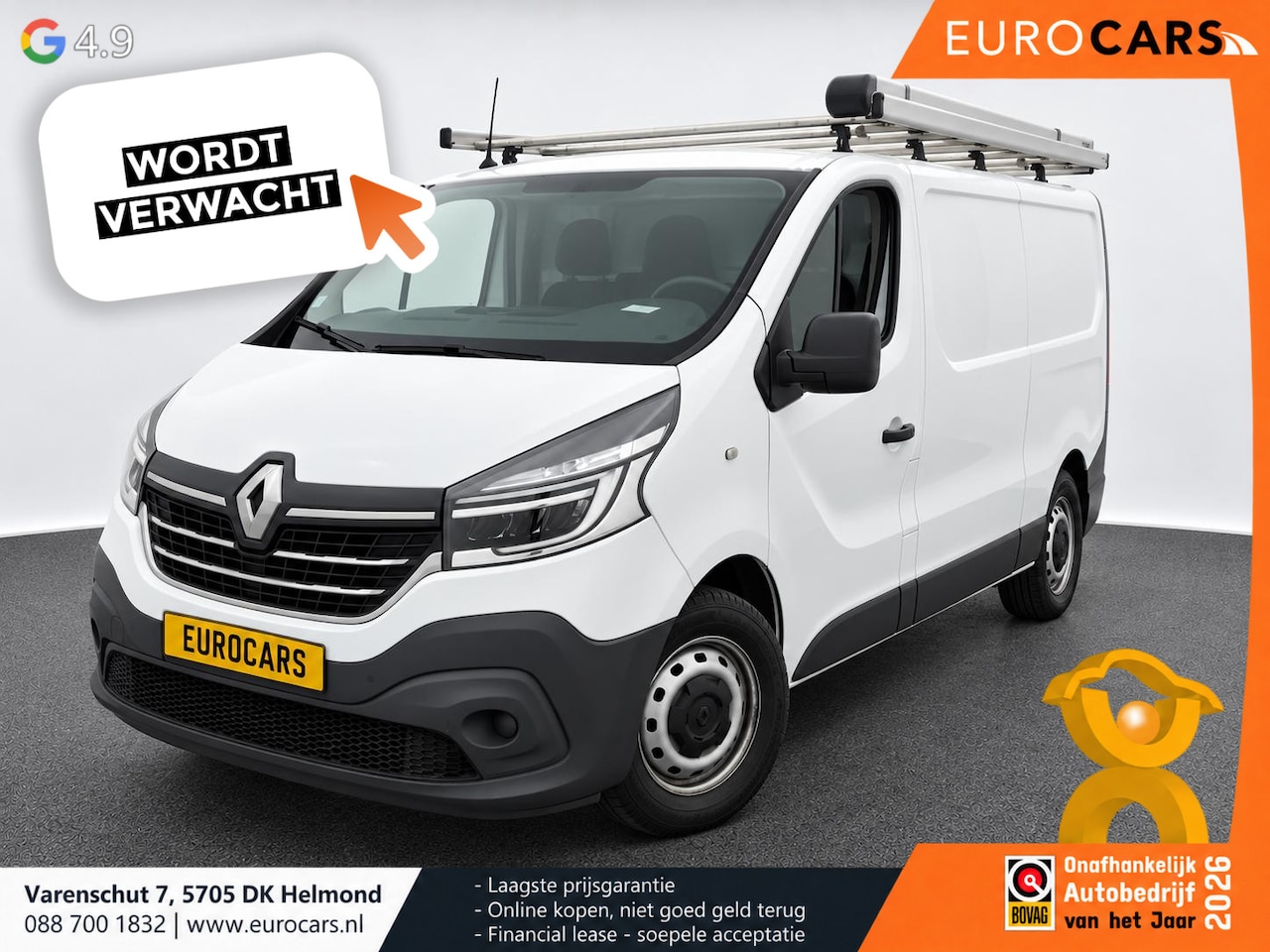 Renault Trafic - 2.0 dCi 120pk L2H1 Comfort Imperiaal Parkeerhulp achter Airco DAB Bluetooth - AutoWereld.nl