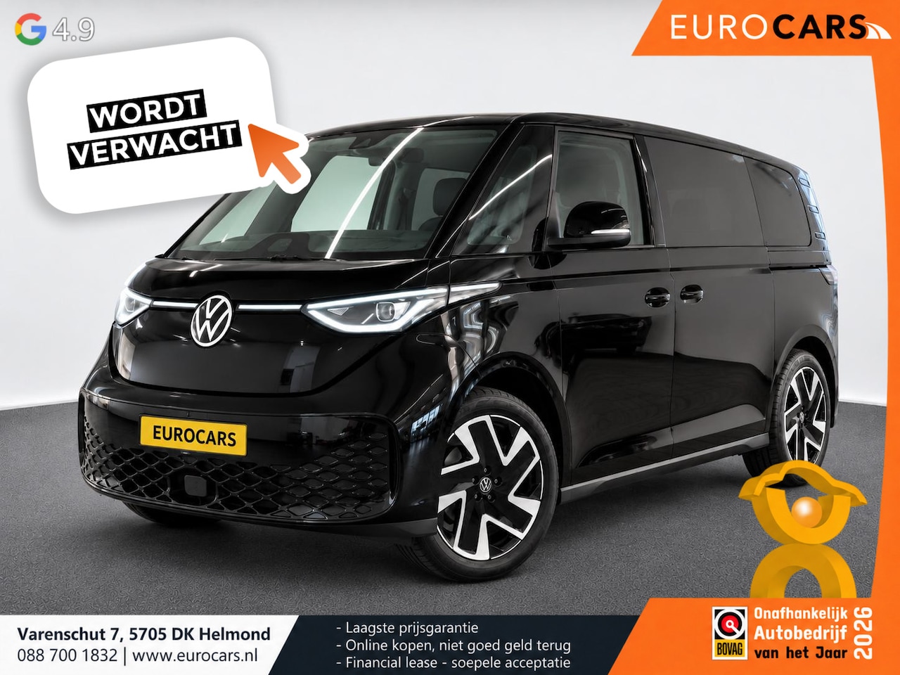 Volkswagen ID. Buzz - Pro 77kWh 204 pk 5-persoons Navigatie Apple CarPlay Android Auto Parkeerhulp Cruise Contro - AutoWereld.nl