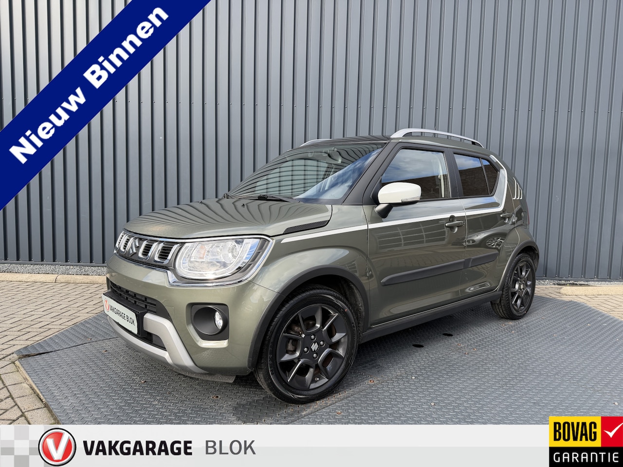 Suzuki Ignis - 1.2 Smart Hybrid Select | Clima | kleur: Tough Thaki(groen) | Rijklaar!!! - AutoWereld.nl