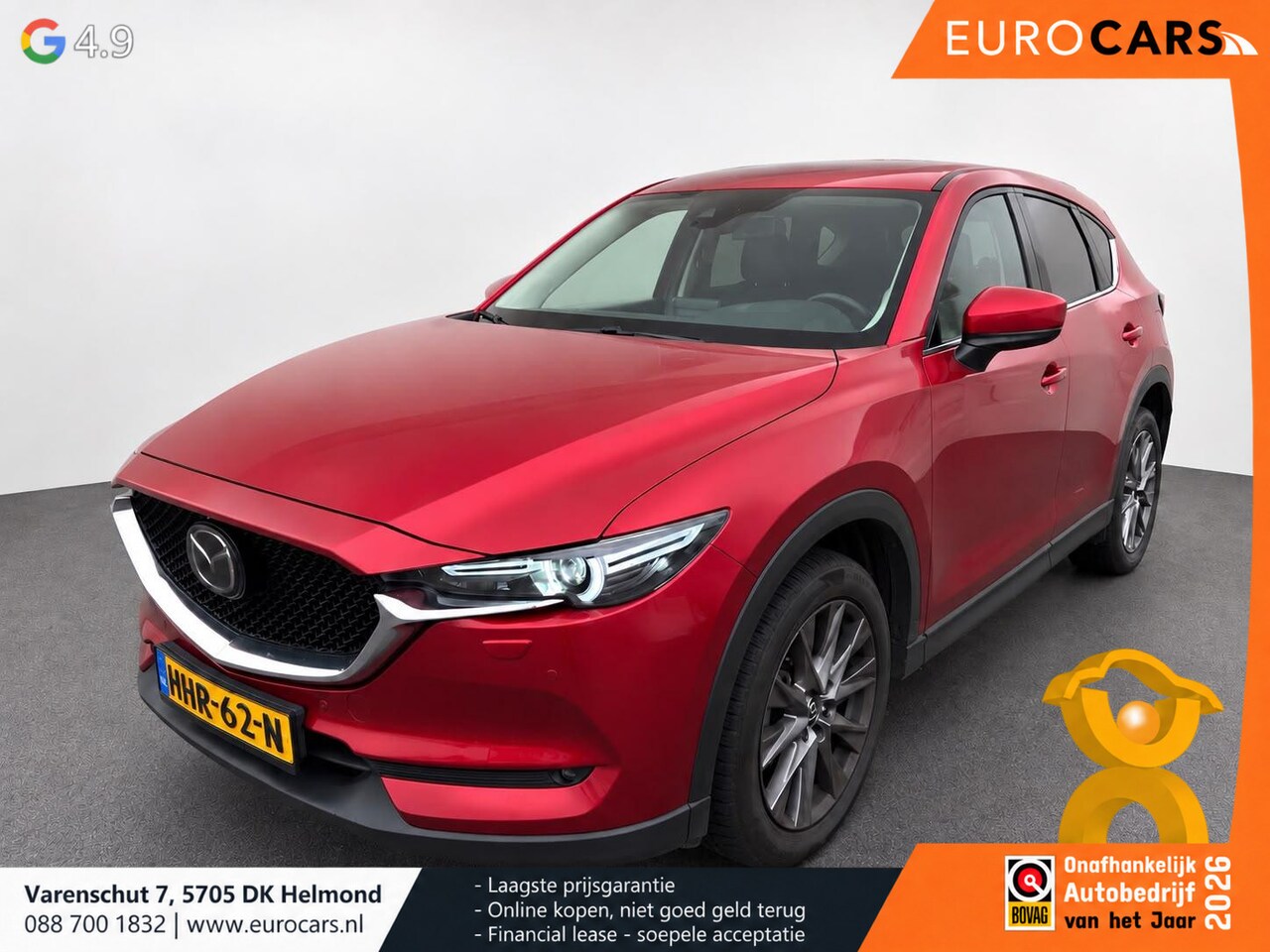 Mazda CX-5 - 2.5 4WD SkyActiv-G 194 Signature Panoramadak Trekhaak Navigatie 360 Camera Parkeerhulp Ada - AutoWereld.nl
