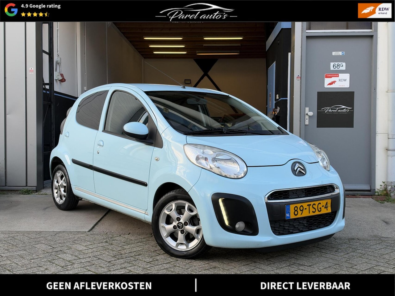 Citroën C1 - 1.0 Exclusive |NAP|APK|Carplay|5 DR|Airco|Blauw| - AutoWereld.nl