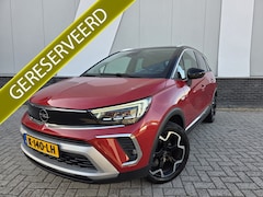 Opel Crossland - 1.2 Turbo 131pk Ultimate AUTOMAAT Panodak PDC v+a Climaat Cruise Half leder Dode hoek dete