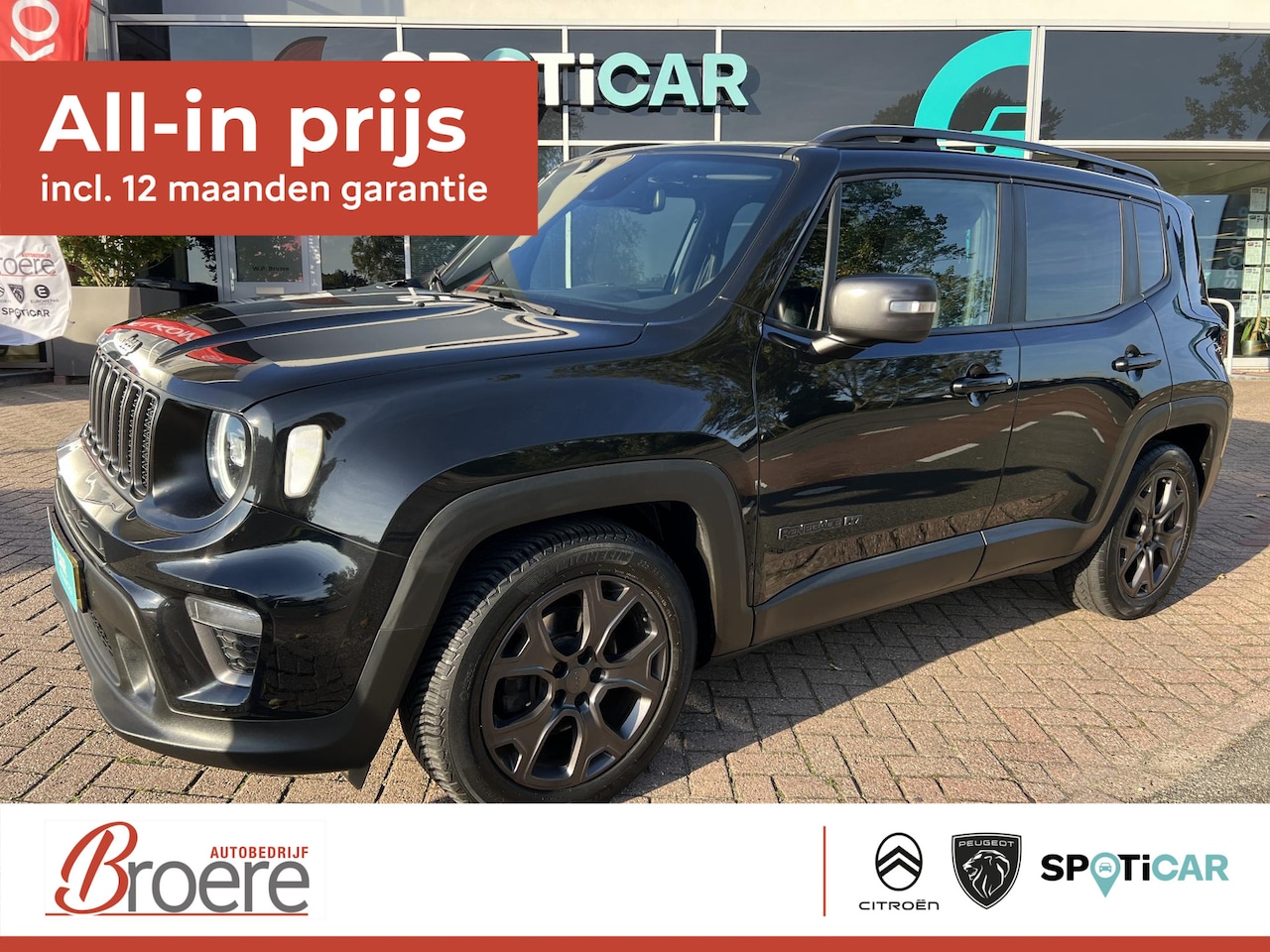 Jeep Renegade - 1.3T DDCT 150 pk 80th Anniversary Automaat | Panoramadak. leder - AutoWereld.nl