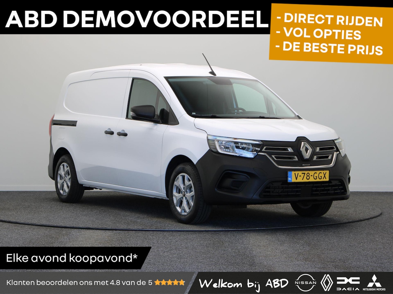 Renault Kangoo E-Tech - Advance L2 22 kW 44 kWh | Climate control | Cruise control | Radio | - AutoWereld.nl