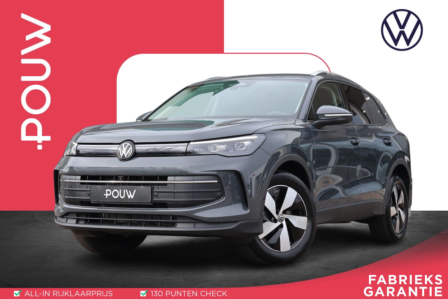 Volkswagen Tiguan - 1.5 eHybrid 204pk Life Edition | SoH 100% | Trekhaak | 360 Camera | Navigatie | Stoel & St - AutoWereld.nl