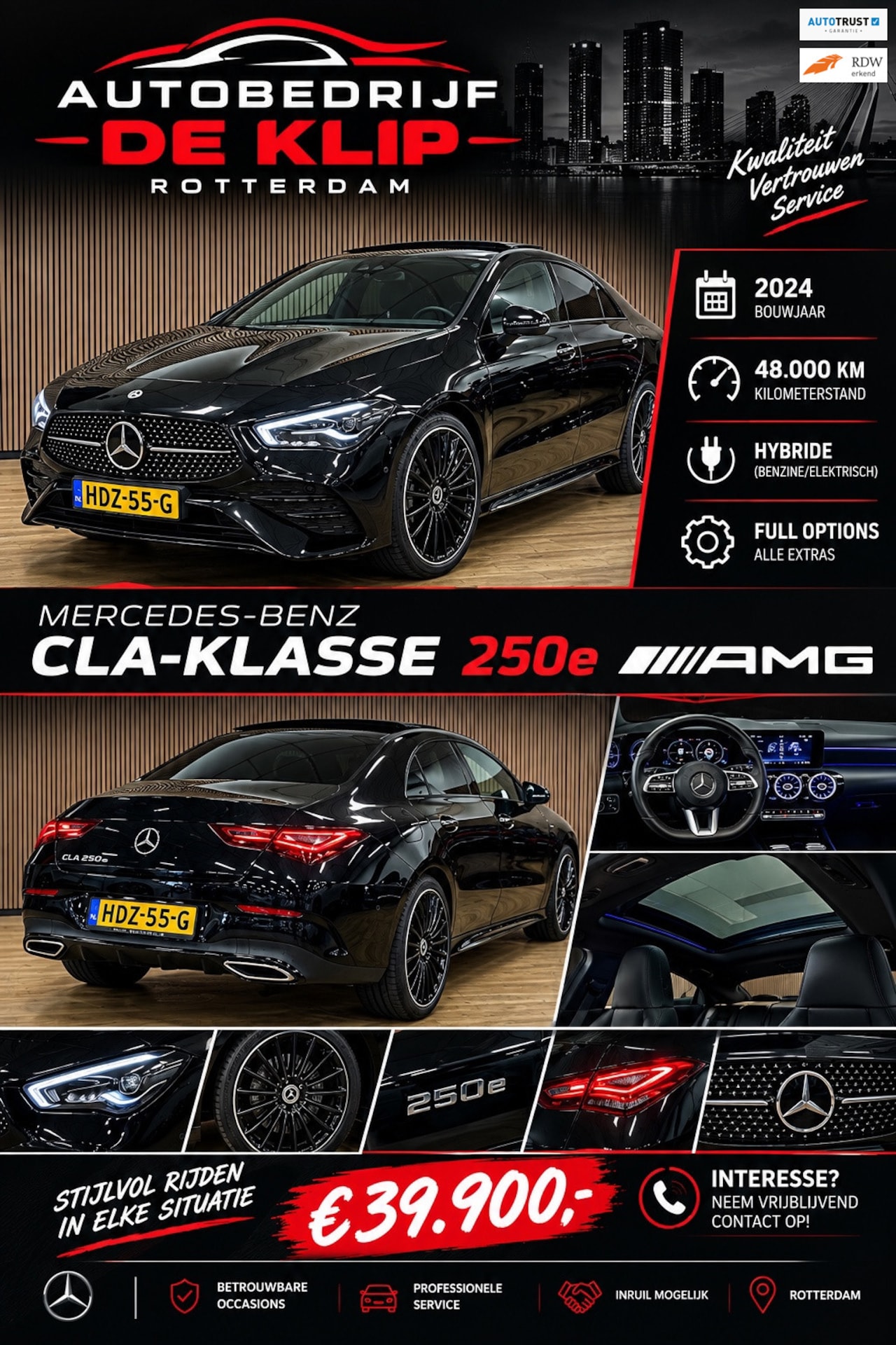 Mercedes-Benz CLA-Klasse - 250 e AMG Line|Camera|Navigatie|Climate Control|Automaat| - AutoWereld.nl