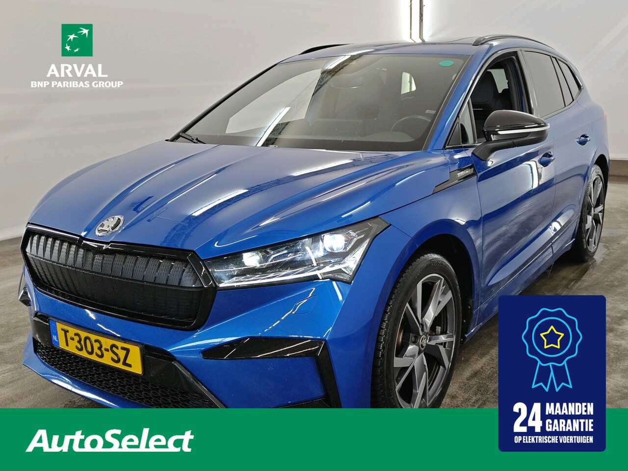 Skoda Enyaq iV - 80 204pk Sportline | SOH 97% | Panoramadak | Transport | CarPlay | Stuur- & Stoelverwarmin - AutoWereld.nl