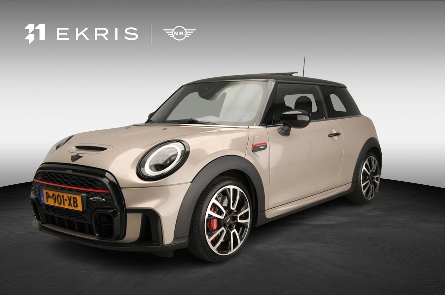 MINI 3-Deurs - 2.0 John Cooper Works Essential | Harman-Kardon | Head-Up | 18" JCW Circuit Spoke | Comfor - AutoWereld.nl