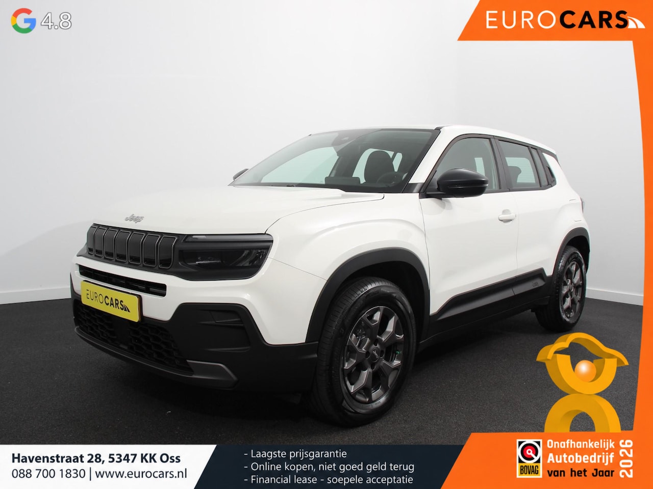 Jeep Avenger - Longitude 54 kWh Automaat SOH 96% Navigatie Apple Carplay/ Android Auto Parkeersensor acht - AutoWereld.nl