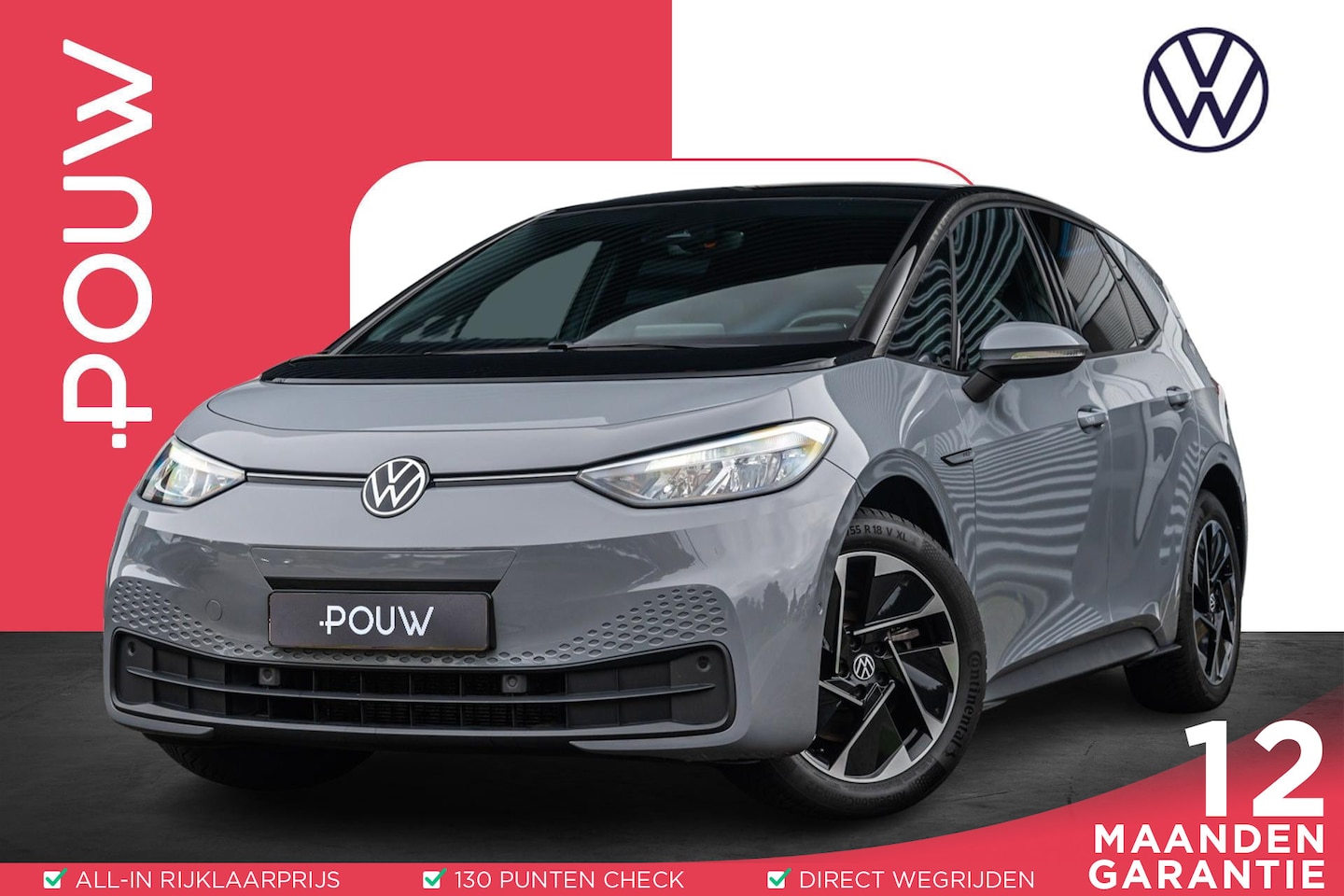 Volkswagen ID.3 - 204pk Pro Edition Advantage 58 kWh | SoH 96% | CarPlay/Android Auto | All Seasonbanden | S - AutoWereld.nl