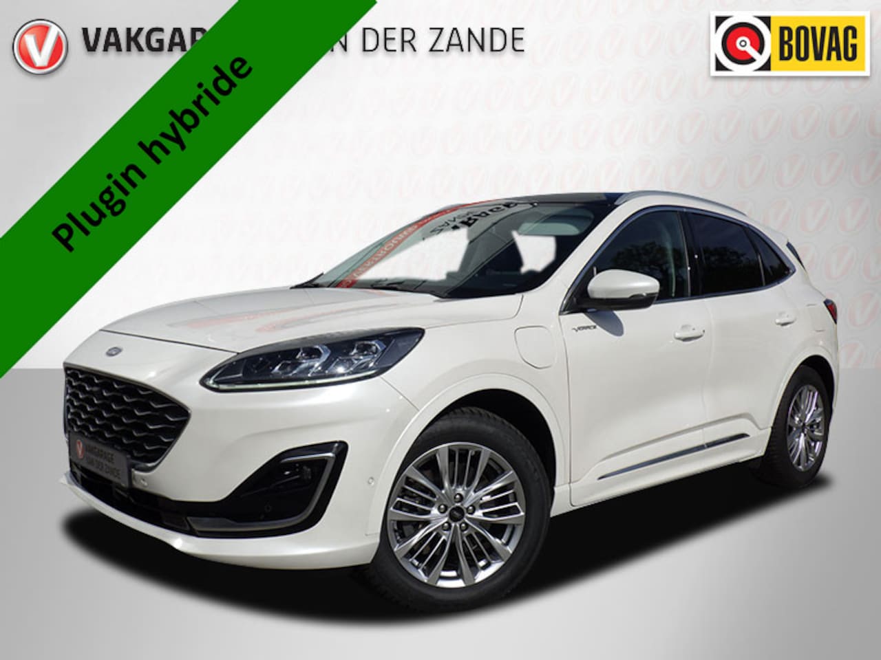 Ford Kuga - 2.5 PHEV AUT Vignale, Plug-In Hybride, Panodak, Camera, Trekhk, Leder! - AutoWereld.nl