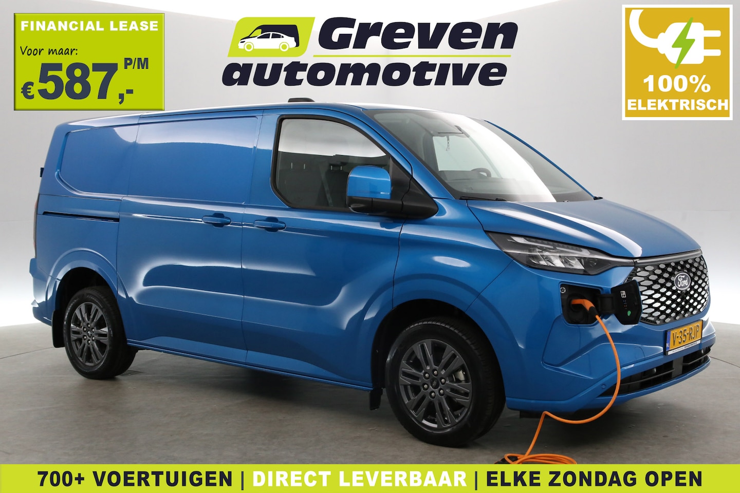 Ford Transit Custom - e-Transit 65 kWh Limited L1H1 | Snelladen | Clima | 360° Camera | Virual | Cruise | Carpla - AutoWereld.nl