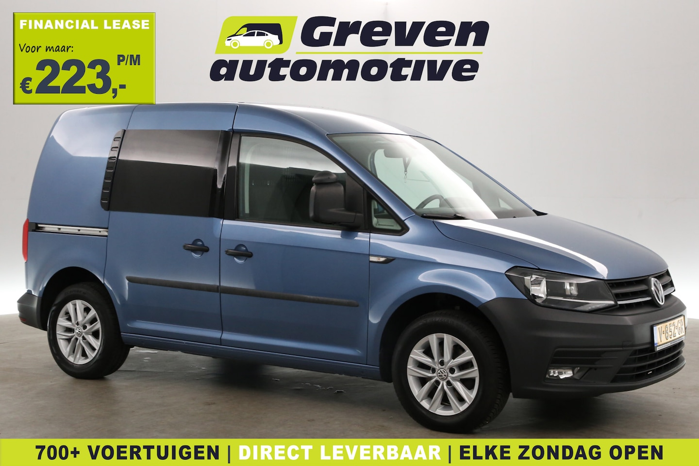 Volkswagen Caddy - 1.6 TDI 102PK | Automaat | Airco | Cruise | Trekhaak | Parkeersens. | 2xSchuifdeur - AutoWereld.nl