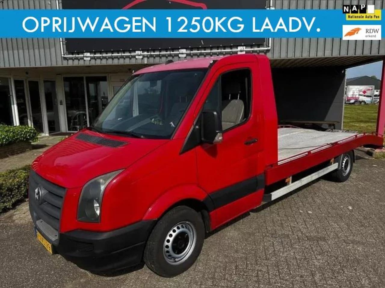 Volkswagen Crafter - 2.5 TDI AIRCO/3 ZITS/LAADVER 1250kg Oprijwagen - AutoWereld.nl