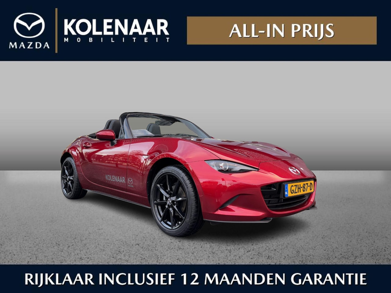 Mazda MX-5 - Exclusive-Line Black Edition 1.5 Sky-G 132pk | Kolenaar Najaardeal | Navi | Airco | Keyles - AutoWereld.nl