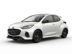 Mazda 2 Hybrid - 1.5 Homura Plus / Northern White Pearl / Sportief zwart kunstleder
