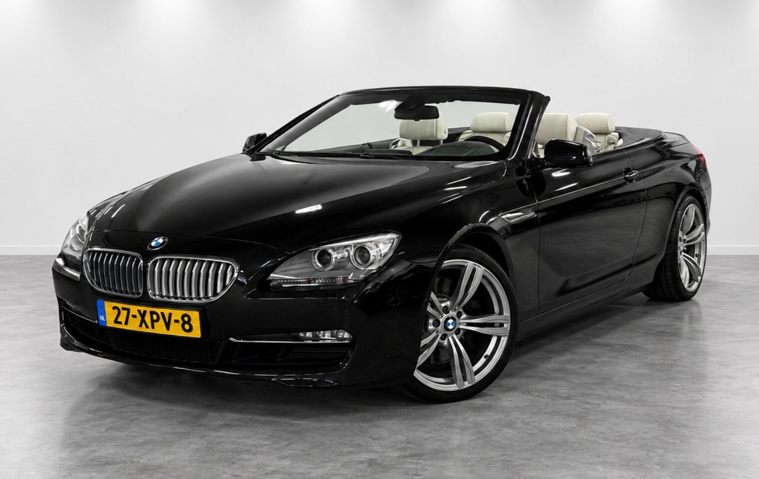 BMW 6-serie Cabrio - 650i High Executive Leder Head-Up Navi 360-Camera 4-Wielsturing Memory NL-AUTO! - AutoWereld.nl