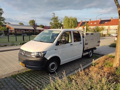 Volkswagen Transporter - 2.0 TDI L2H1 DC Kiepbak achter, zwaailicht, 6 zits, achteruitrijdiep.