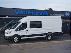 Ford Transit - 350L 130PK L4H3 Dubbel Cabine BPM VRIJ Navi, ° Camera, Adap. Cruise, LM Velg NR. A240