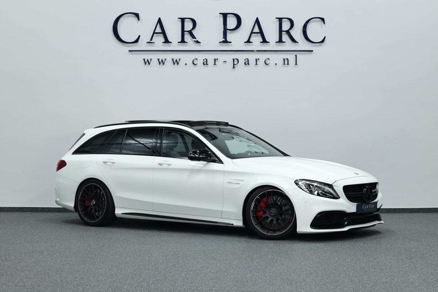 Mercedes-Benz C-klasse Estate - AMG 63 S 510+PK LED/SFEER/PANO/HALF LEDER+ALCANTARA+S.VERWARMING/19" LMV/360/ECC/12 MDN GA - AutoWereld.nl