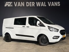 Ford Transit Custom - 2.0 TDCI 131pk L2H1 Dubbele Cabine Euro6 Airco | 6-Zits | Navigatie | LED | Apple Carplay